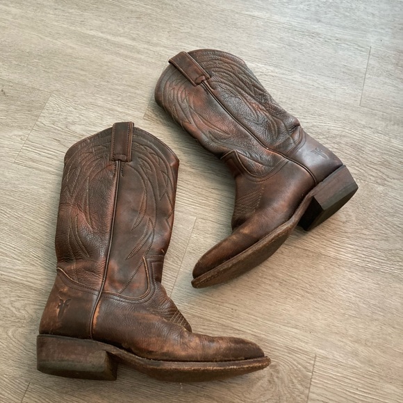 Frye Billy Western Cowboy Boots 6 - Picture 3 of 7